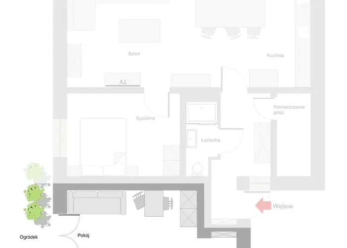 Appartamento Sanhaus - Molo 1 - Dla Dwojga Z Patio, Blisko Plazy